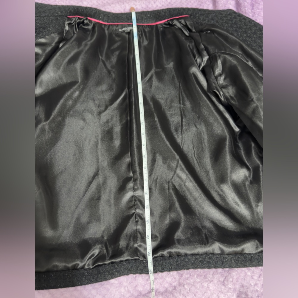 Mario Serrani Women's Black Double-Breasted Jacket - Picture 6 of 8